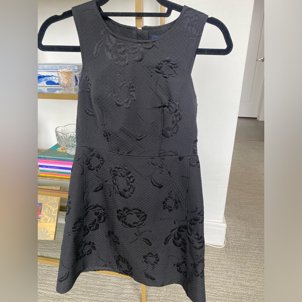 French Connection Black floral shift dress
